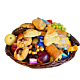 Large Colorado Pastry and Fruit Basket with chocolate