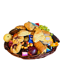 Large Colorado Pastry and Fruit Basket with chocolate